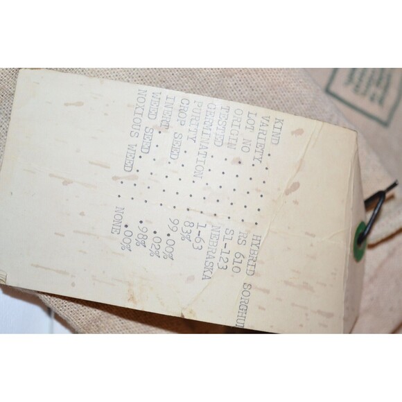 Vtg Statex Quality Seed Sack Bag Feed Farmers Union State Exchange Omaha, NE - Picture 7 of 10